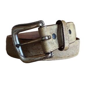 Tony Lama tan leather belt Size 40 Made in USA
